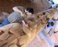 Totem Pole Raised on West Coast Totem Pole Raised on West Coast